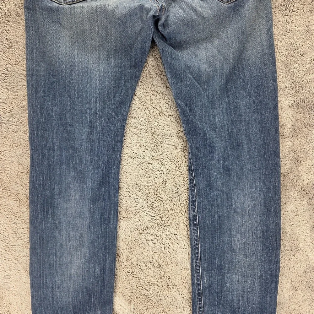 Diesel Jeans Mens 30x32 Blue Akee Regular Slim Tapered Button Fly Stretch 084GG
